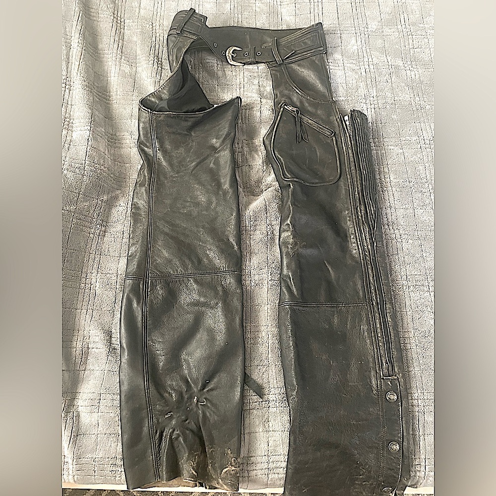 Harley Davidson leather chaps